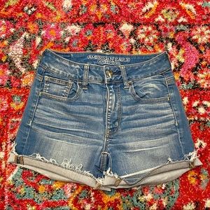 AE High Waisted Denim Shorts